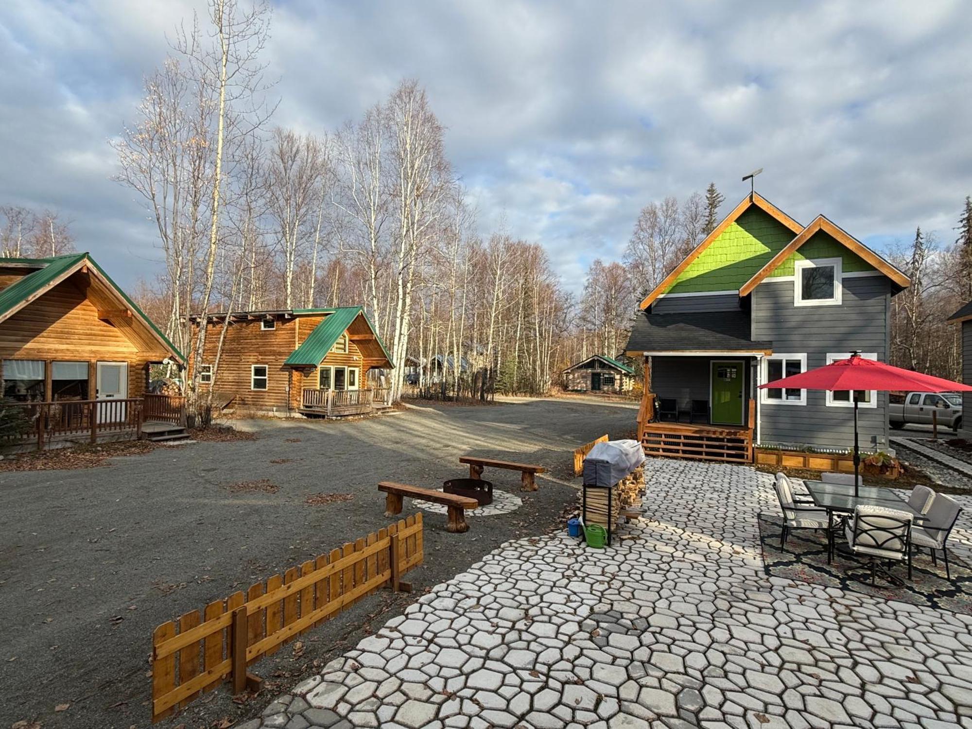 Talkeetna Log Cabin With Hot Tub Unit 1 Eksteriør bilde